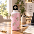 Borraccia "Cuori Rosa Goldin" Alluminio Decorata a Sublimazione_600ml
