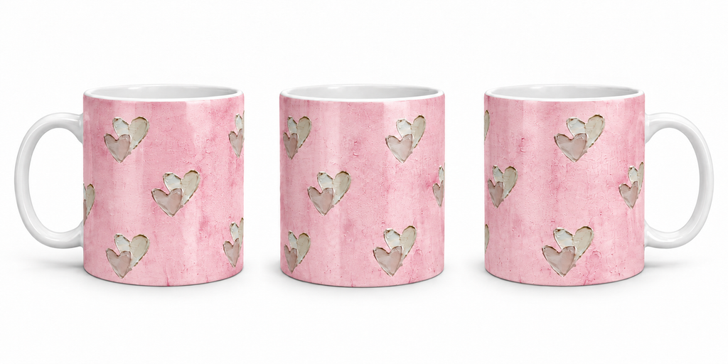 Tazza Decorata tramite Sublimazione 10 oz – Cuori