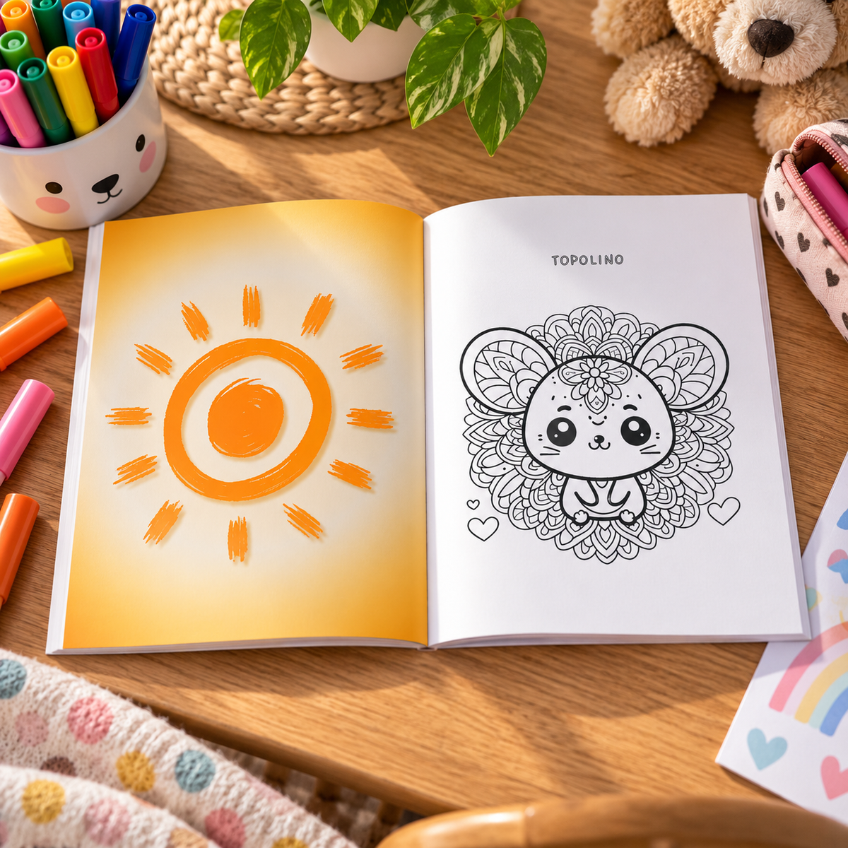 Mandala di animali per bambini