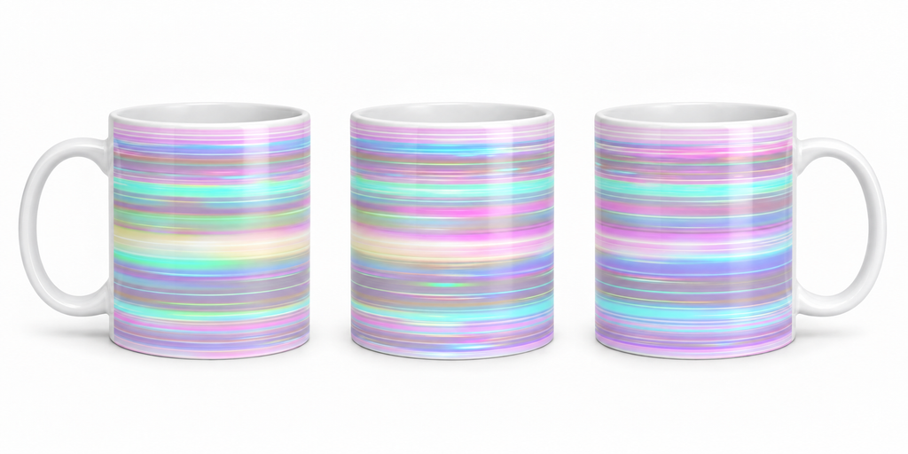 Tazza Swirl Rosa e Azzurro 10 oz