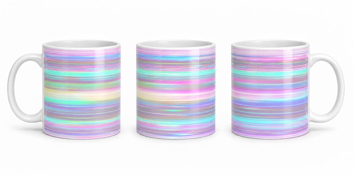 Tazza Swirl Rosa e Azzurro 10 oz