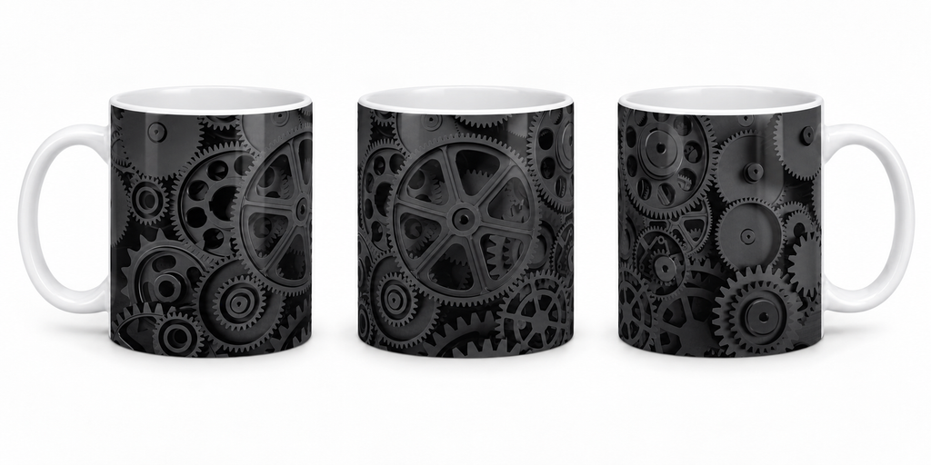 Tazza Ingranaggi Steampunk 10 oz